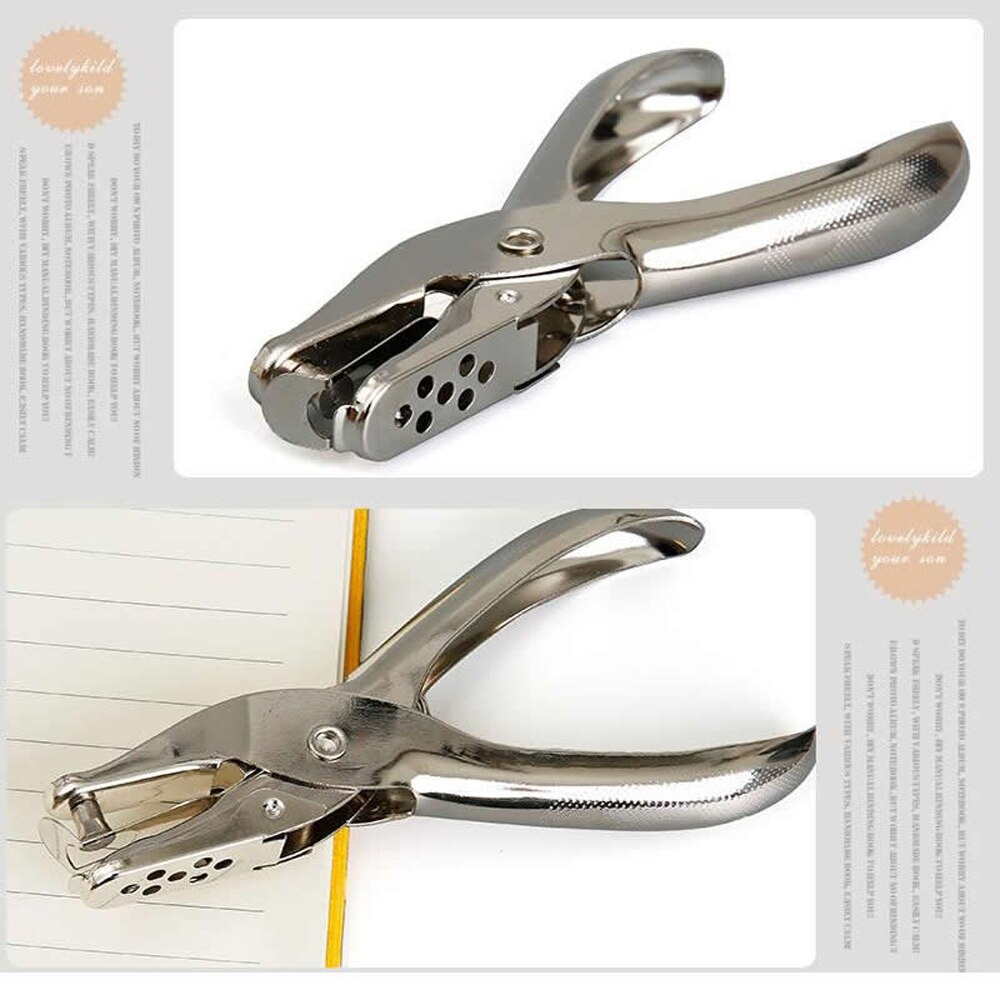 1PC Hand Punches Bookbinding Puncher 6MM Metal Single Hole DIY Round Shape Holes Binding Supply Scrapbooking Puncher