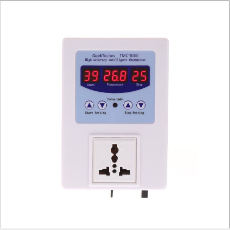 Tmc-1000 geektteches intelligent digital temperature controller temperature socket LED display control