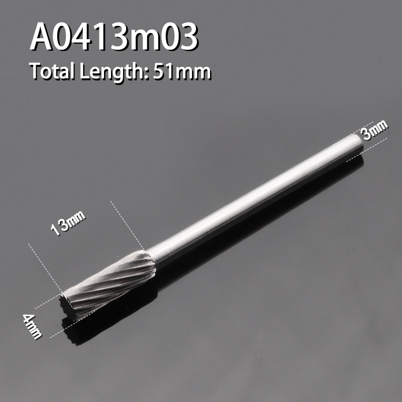 Cylindrical Rotary File 1pcs Single Slot Carbide Alloy Milling Cutter Column Type Wood Carving Electric Rotary Grinding Head: Navy Green