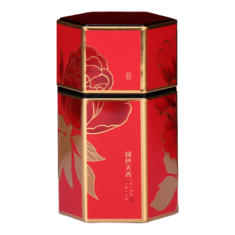 Q1JB Hexagon Thee Opslag Containers Thee Blikken Voedsel Opslag Container Snoeppot Blikjes Voor Thee Koffie Kruid Chocolade Suiker Kruiden