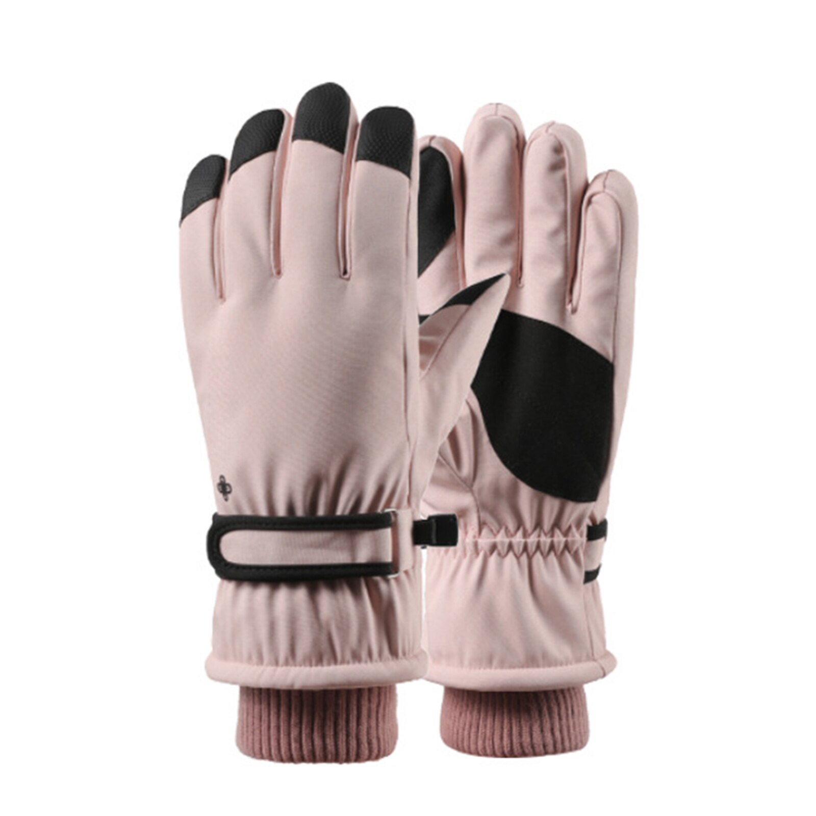 Waterdichte winter warme handschoenen sneeuw ski handschoenen snowboard handschoenen motorrijden winter touchscreen handschoenen  zj55: Roze b