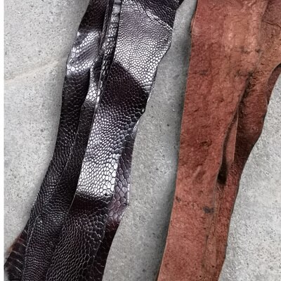 1 pcs Struisvogel leer stof voor horloge band/gesp 35*2.6 cm: 7