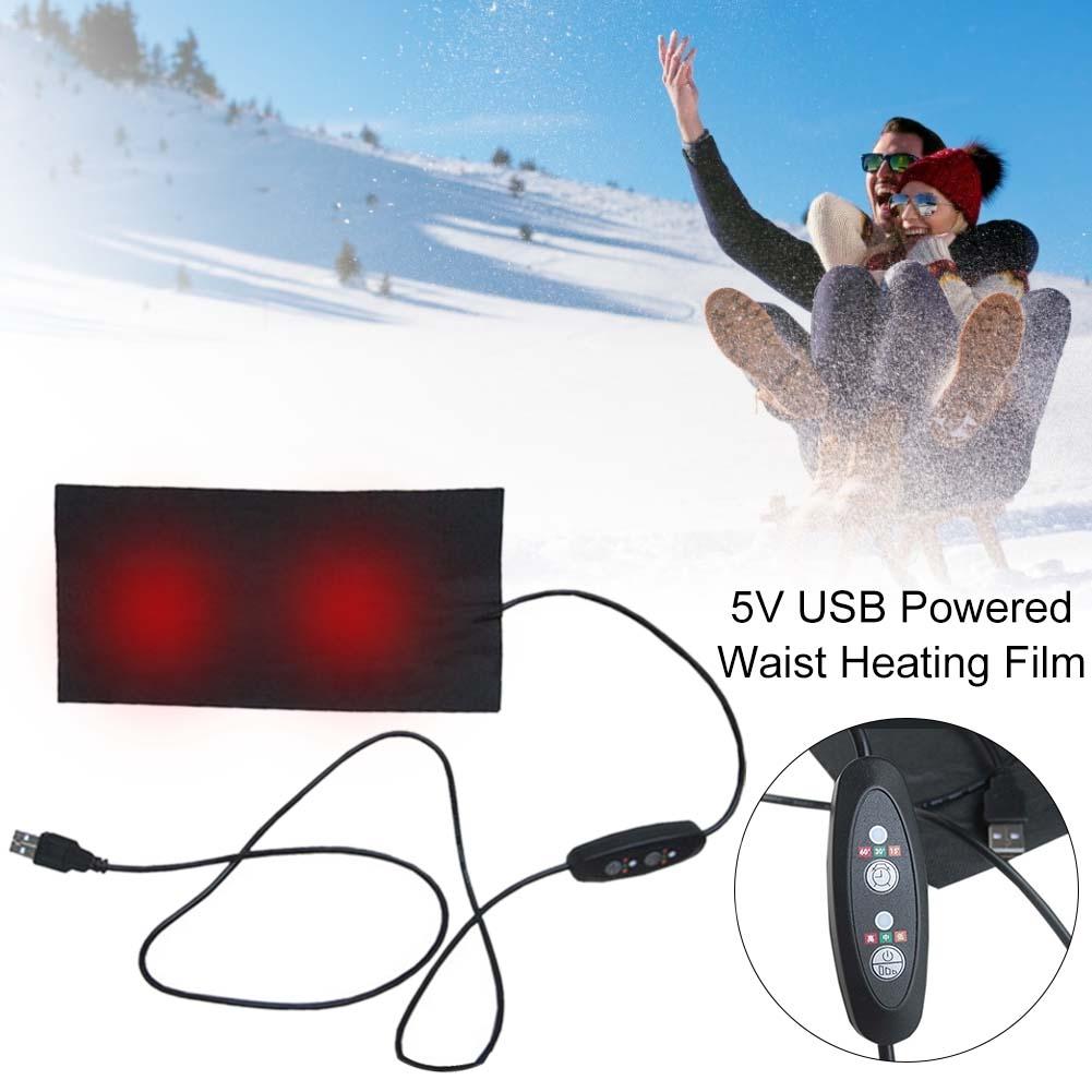 Usb verwarmingskussen verwarmde folie 5v elektrische stoffen verwarmingskussen elektrische verwarmingsfolie koolstofvezel verwarmingskussen handwarmer verwarming