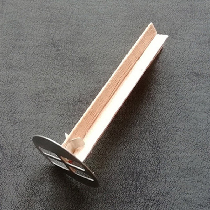 DIY Romantic Aromatherapy Candle Natural Wood Core Eco-friendly Fir Stainless Steel Base Assembly Crafts Accessories Handmade