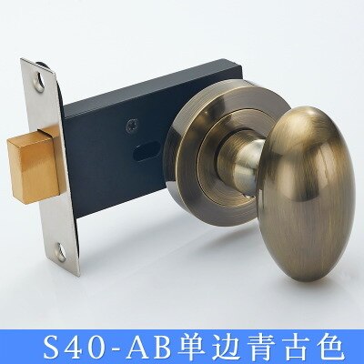 Bellissime serrature invisibili, forma di uovo di anatra, 4 colori, maniglia invisibile sullo sfondo, installata su un lato della porta, senza chiave, serratura: Argento