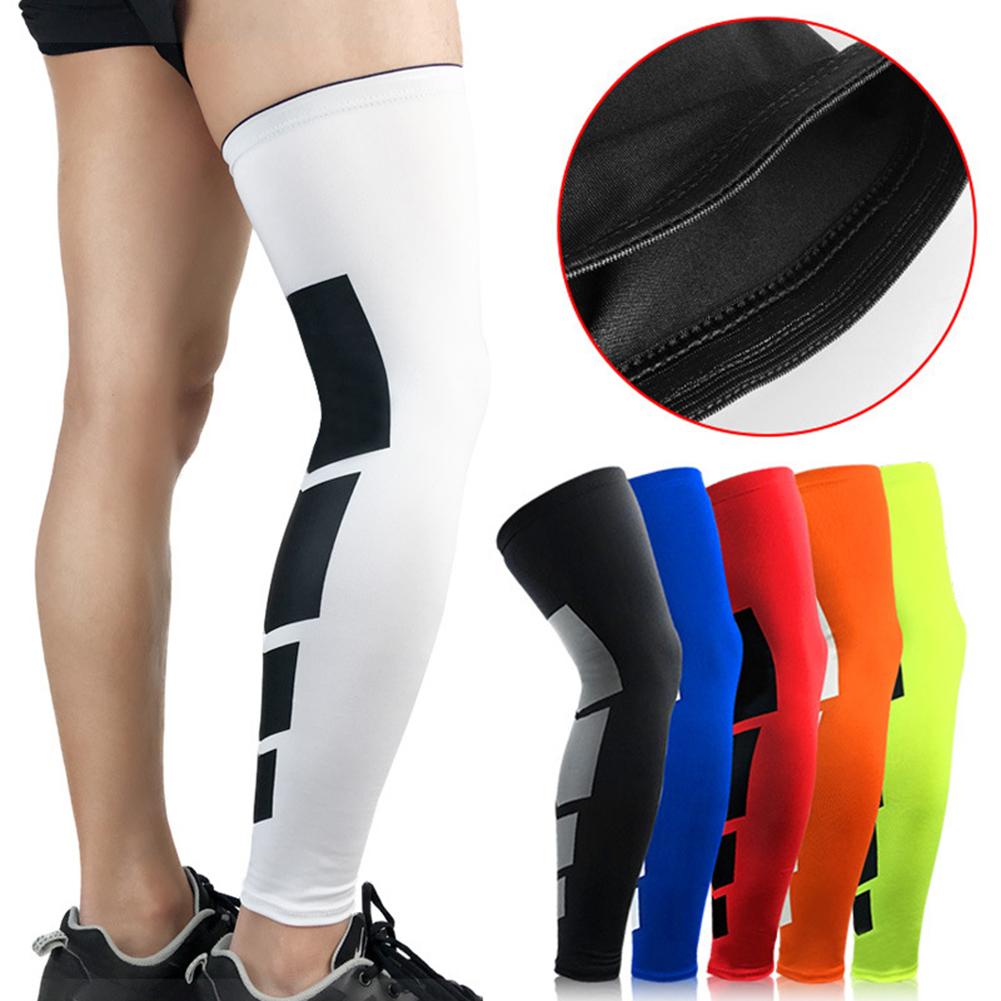 Calentador de piernas de ciclismo Unisex, transpirable, baloncesto, fútbol, correr, ciclismo, compresión, soporte para piernas, manga protectora