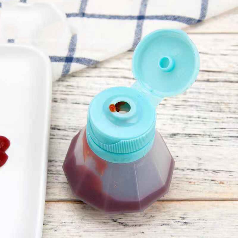 55ml Silicone Sauce Squeeze Bottle ,Salad Dressing Containers,Portable Soft Leak Proof Squeezable Bottle for Salad Sauce: 60ml2