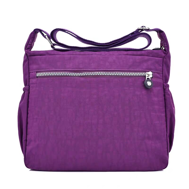 Multi Pocket Handbag Waterproof Nylon Shoulder Bags Zipper Large Capacity Travel Female Crossbody Bags Female Multilayer