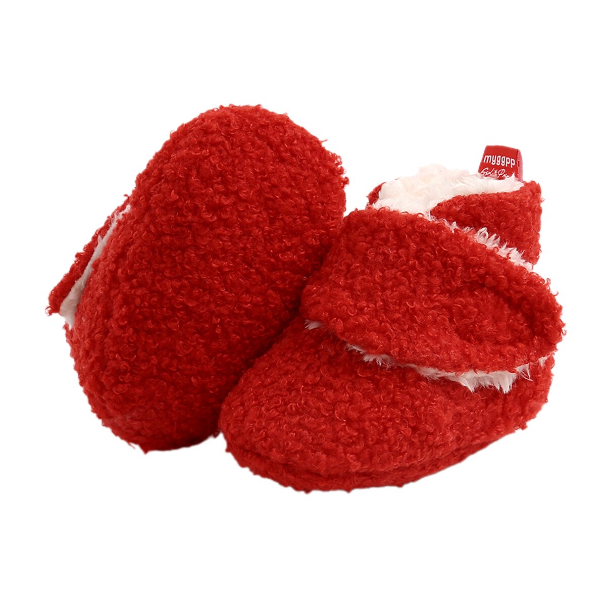 Bébé fille garçon hiver polaire chaussons unisexe infantile pantoufles berceau chaussures avec fond antidérapant pour garçons filles et garçons