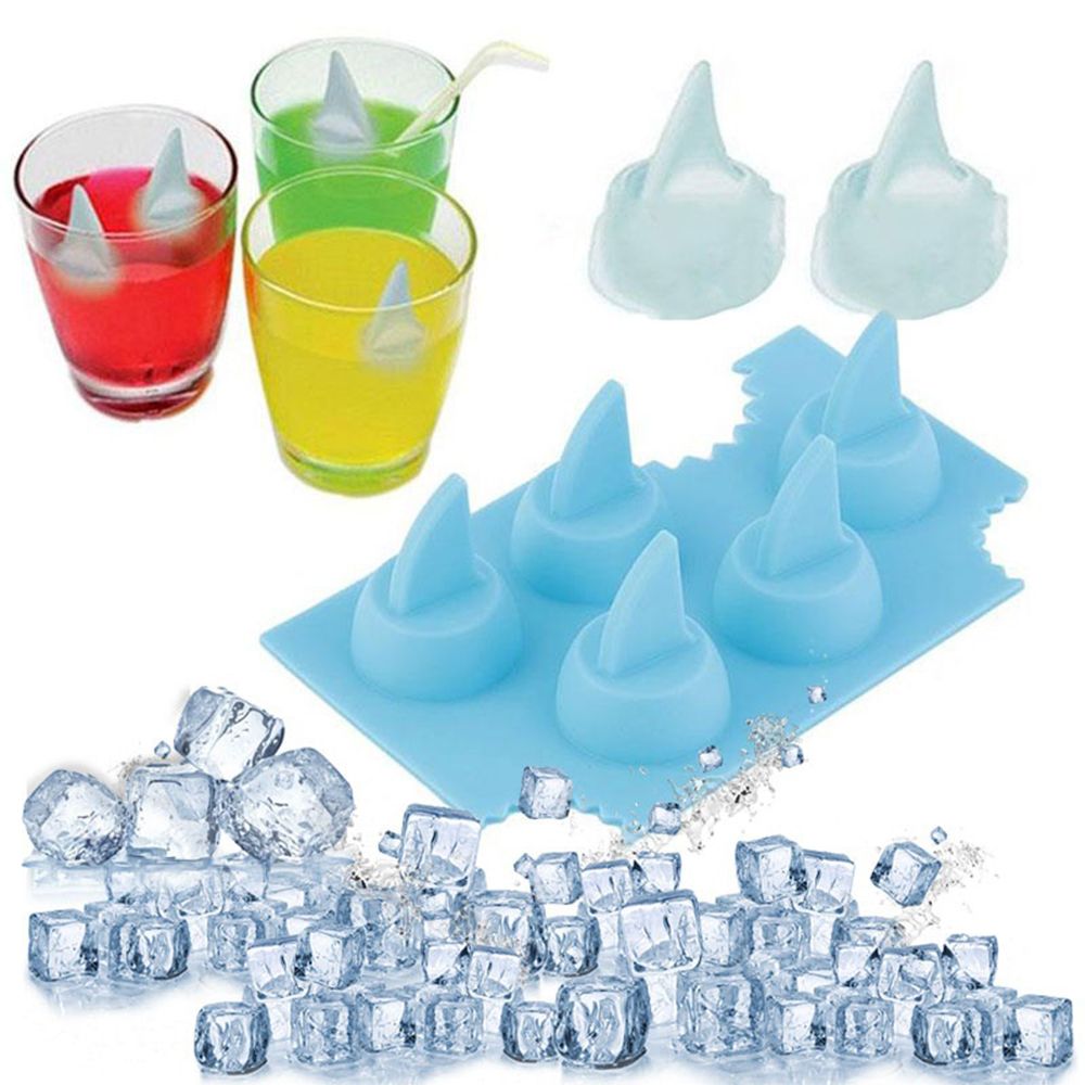 Silicone Shark Shape Ice Mold Cube Maker Tray DIY Tools Cool Kitchen Tool Pudding DIY Drink Freeze Ice Mold