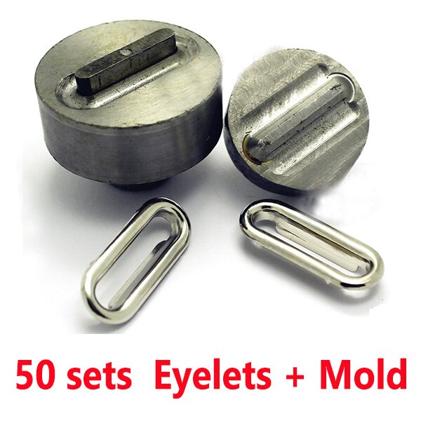 50sets package 25mmOval-shaped pores. Metal eyelets. Canopy roping holes. Corn deduction. rivets. Metal eyelets.DIY accessories: 50eyelets and molds