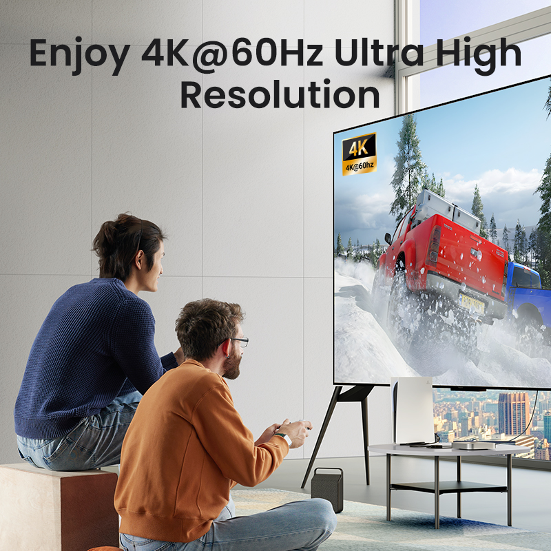 UGREEN HDMI Switch 4K60Hz with 3.3FT HDMI Cable, Bidirectional HDMI-compatible Splitter 2 in 1 Out HDMI Switcher Box 2 in 1 Out