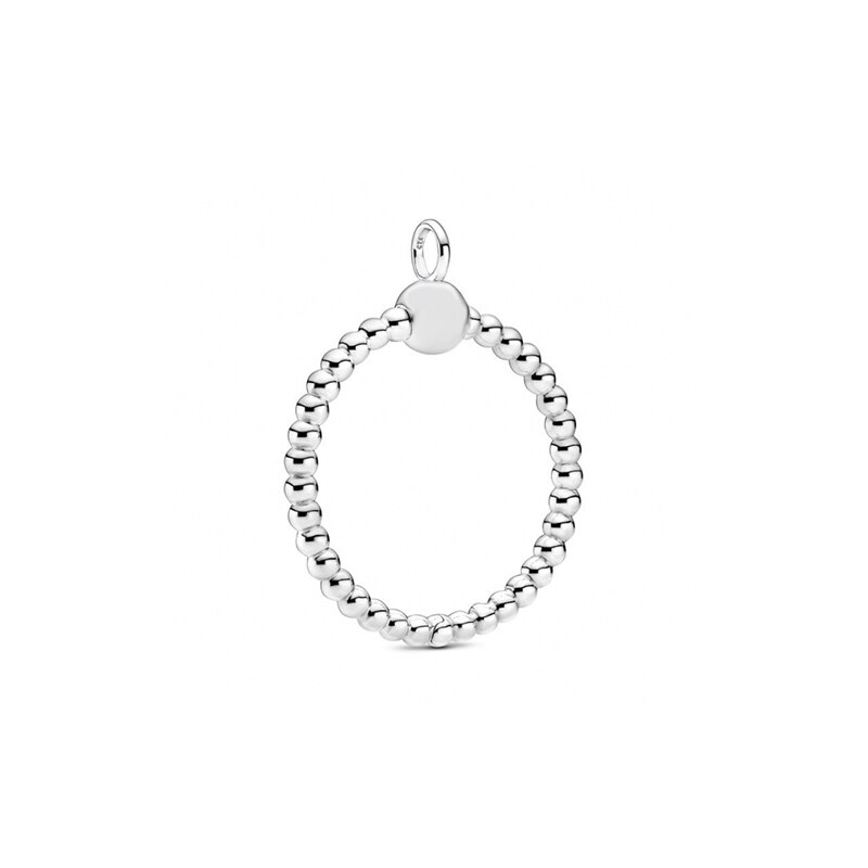 S925 Momente Kleine Pavé O-förmigen Charme Anhänger, exquisite Und Hohe Schmuck Für Frauen Als Fit Original Armband