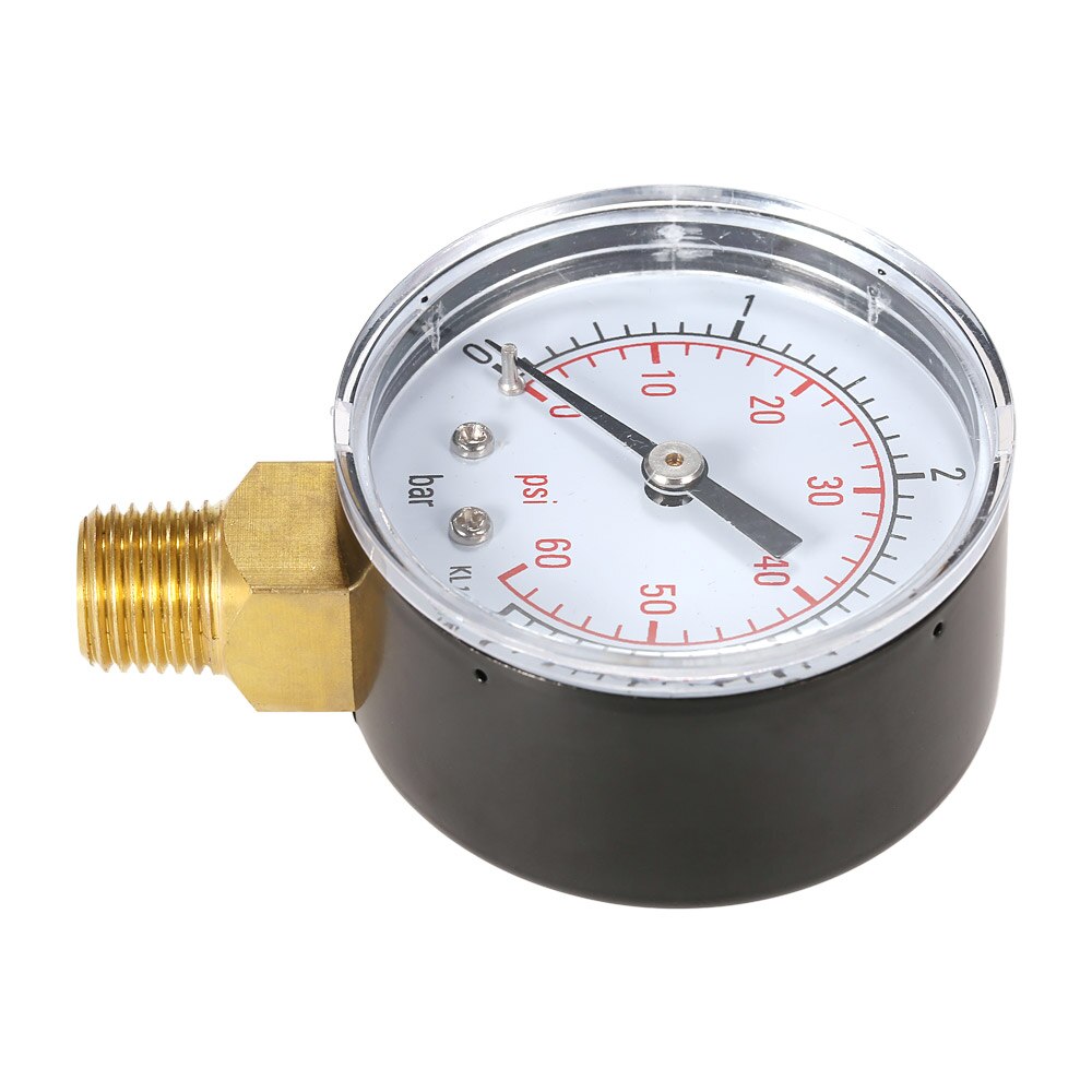 50mm 0 ~ 60psi 0 ~ 4bar Zwembad Filter Water Druk Wijzerplaat Hydraulische Manometer Meter Manometer 1/4" NPT Draad