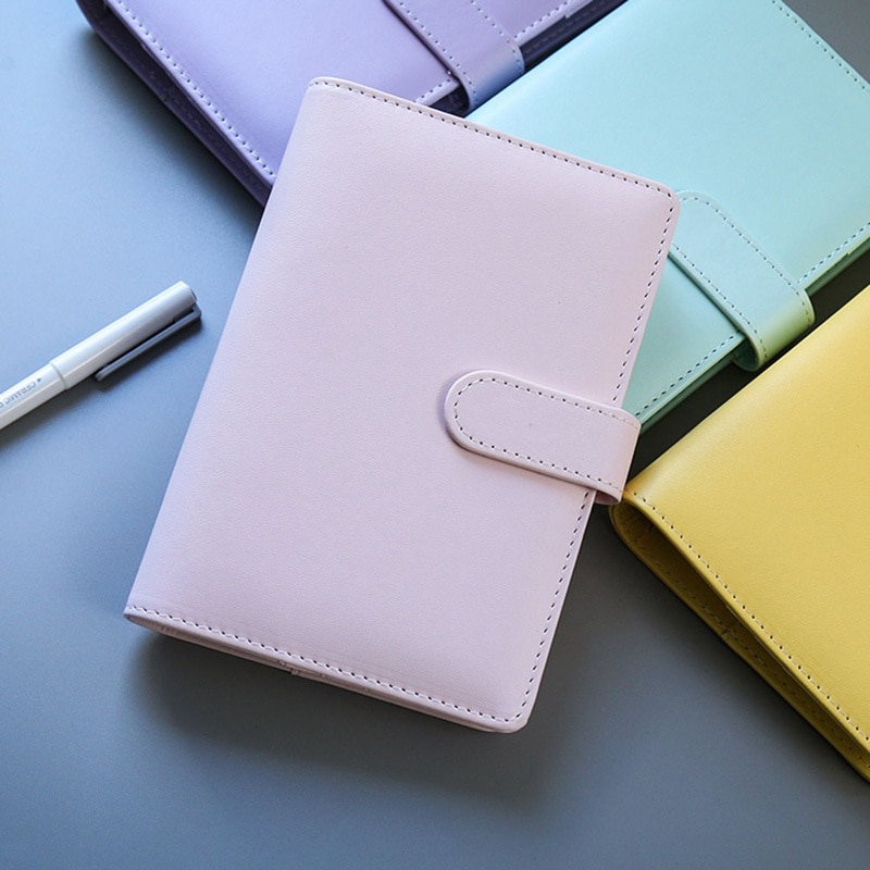 PU Leather A5 A6 Notebook Diary Schedule Book Planner Diary Loose-leaf Binder Cute School Supplies