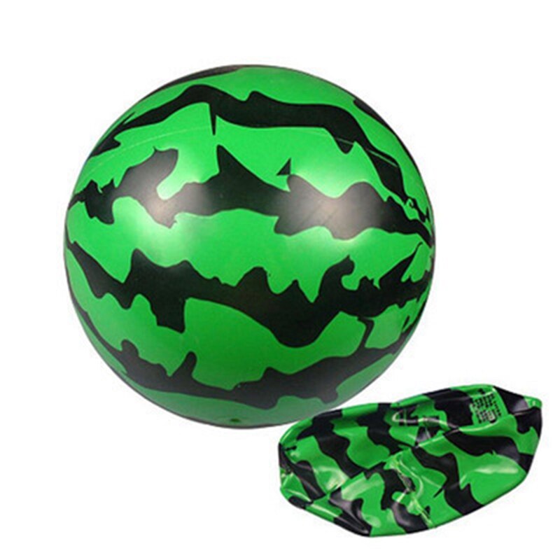 1 pc Inflatable Ball Simulation Watermelon Rubber Ball Beach Pool Play Early Education Soft Toys For Children