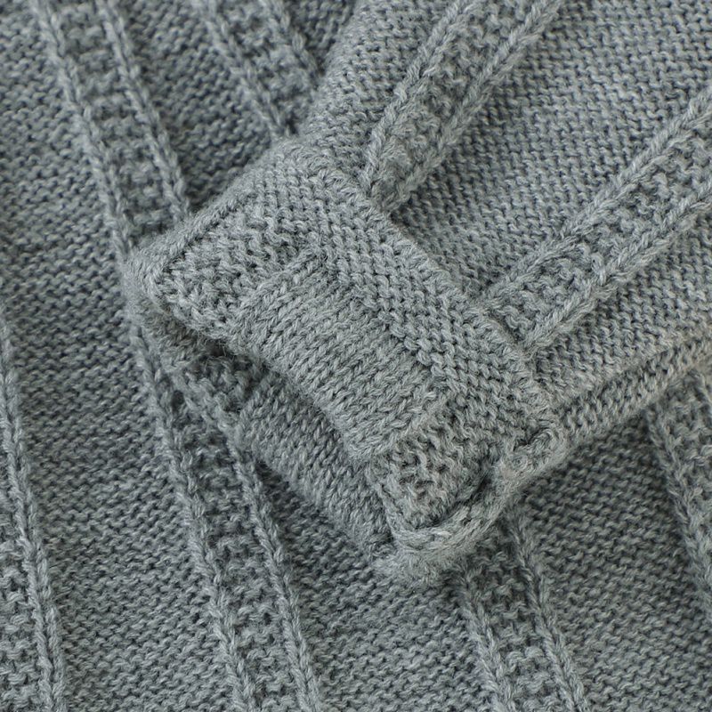 herbst Winter Warme freundlicher lässig zur Seite fahren Baby Mädchen Solide aufbringen Gestrickte Oberbekleidung Kleidung