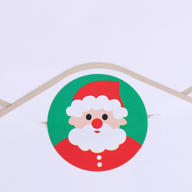 100pcs/set Merry Christmas Handmade Sticker Santa Claus Reward Sticker kitchen label stickers for jar sticker label