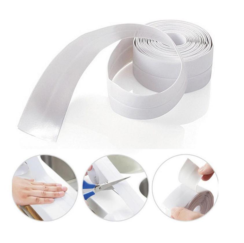 PVC waterproof mildew proof adhesive tape kitchen sink joint crevice sticker corner line sticking strip