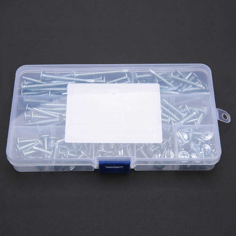 140pcs M4 2 Truss Self-drilling Self-tapping Screws Set Drilling Tail Screw