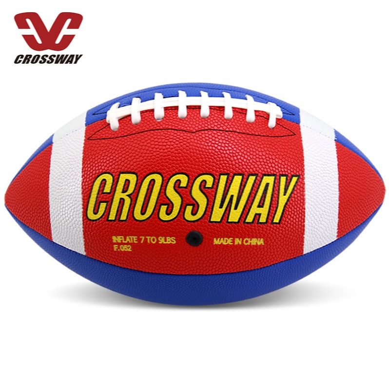 Nyeste størrelse 9 rugby bold skum brun anti-stress rugby fodbold squeeze bold legetøj udendørs træning amerikansk fodbold stress reliever