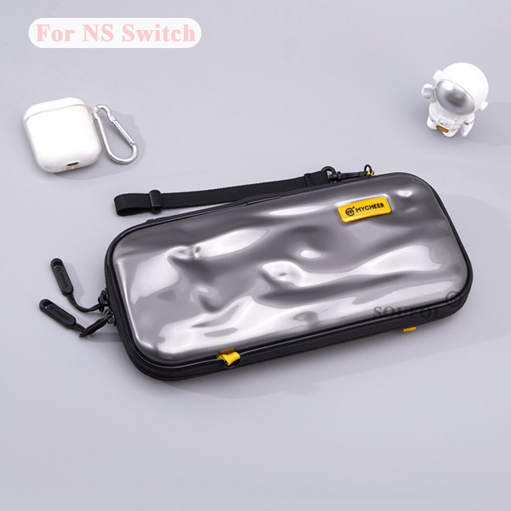 Hard Opslag Lanyard Tas Voor Nintendo Switch Pouch Draagbare Bump Bescherming Case Voor Ns Schakelaar Zak Console Cover: Grey NormalSwitch
