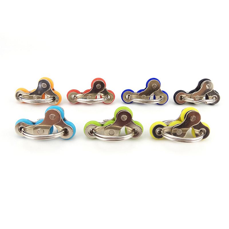 Metal Relief Chain Fidget Toy For Autism Antistress Toys Set Anti Stress Adhd Spinner Key Ring Puzzle Sensory Toys