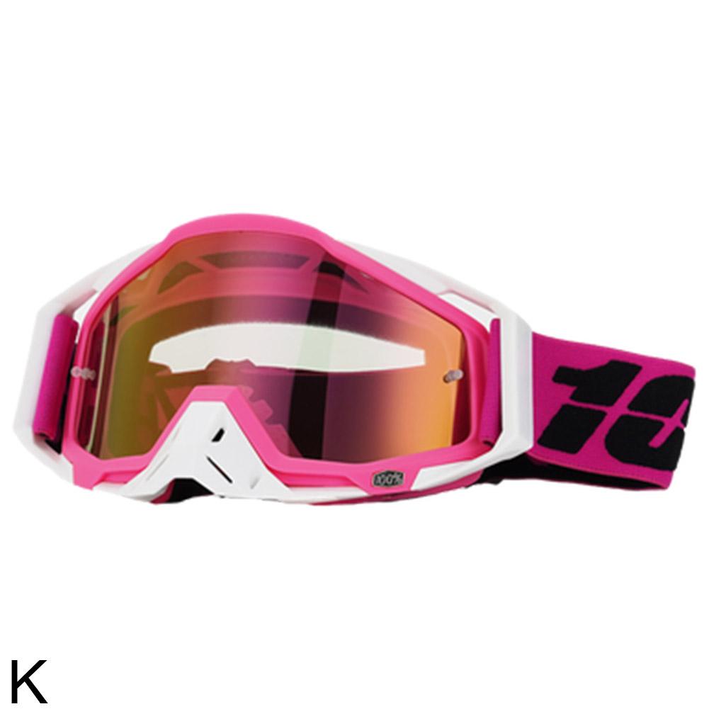 Mannen en vrouwen winddichte bril motorbril motorcross stofdicht racen fietsen skiën bril outdoor off-road fietsbril: Goud