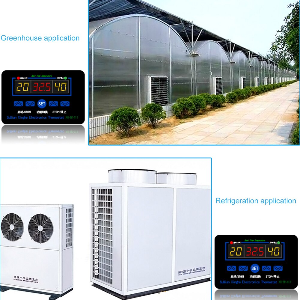 W1411 digitale thermostaatregelaar temperatuurmeter controller broedmachine eieren digitale thermostaat hygrometer controller 10 uitgangen