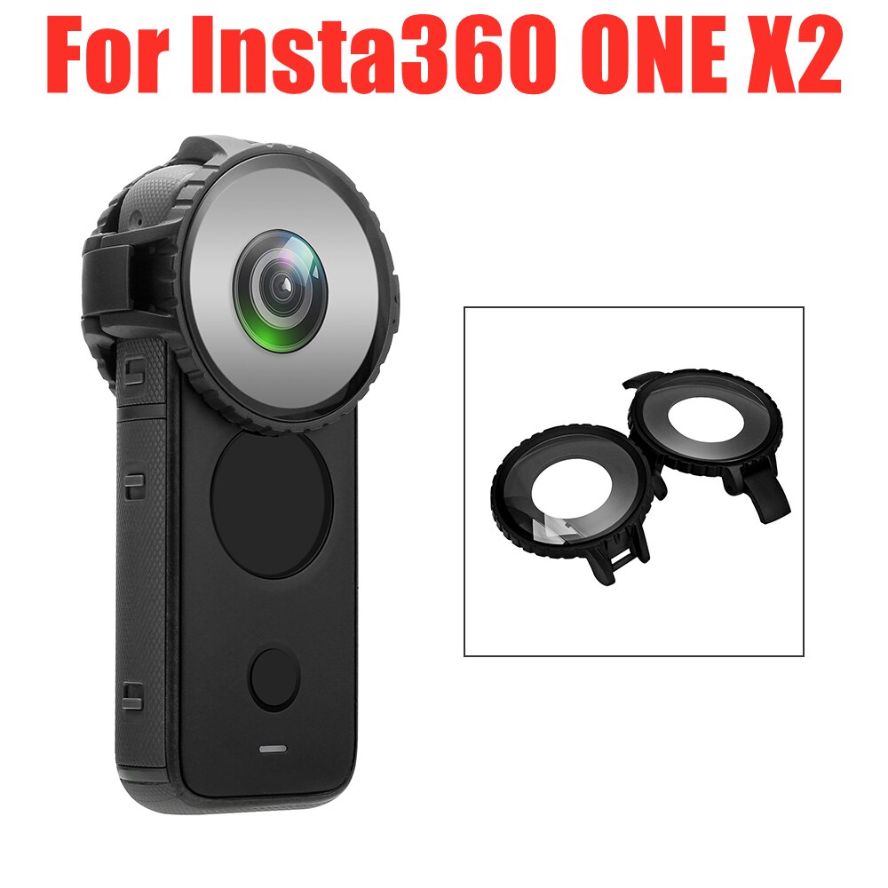 Lens Bescherming Guard Voor Insta360 Een X2 Lens Cap Cover Optische Gehard Glas Protector Panoramische Camera Accessoires