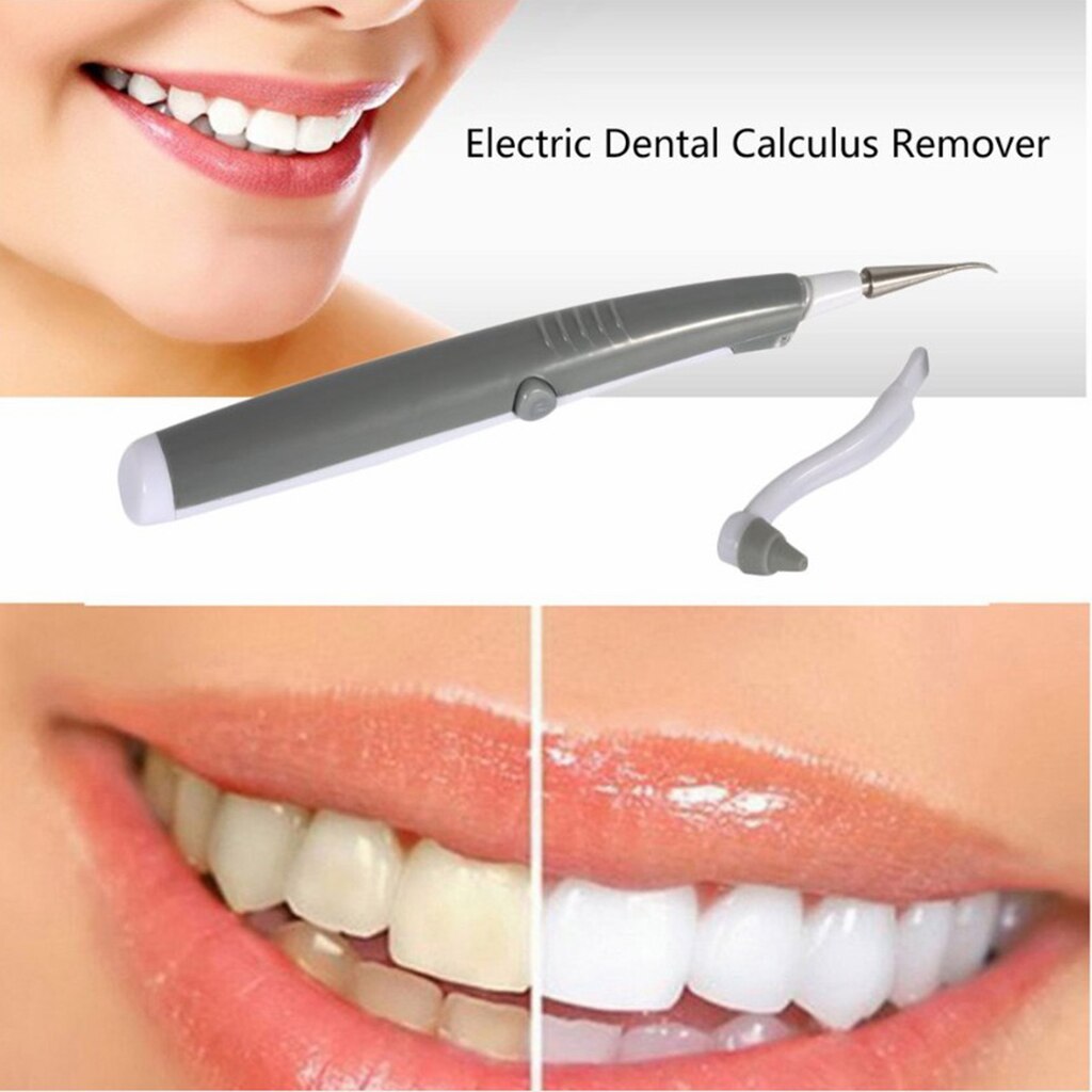 2Set Electric Tooth Cleaner Calculus Remover Tool Floss Teeth Cleaning