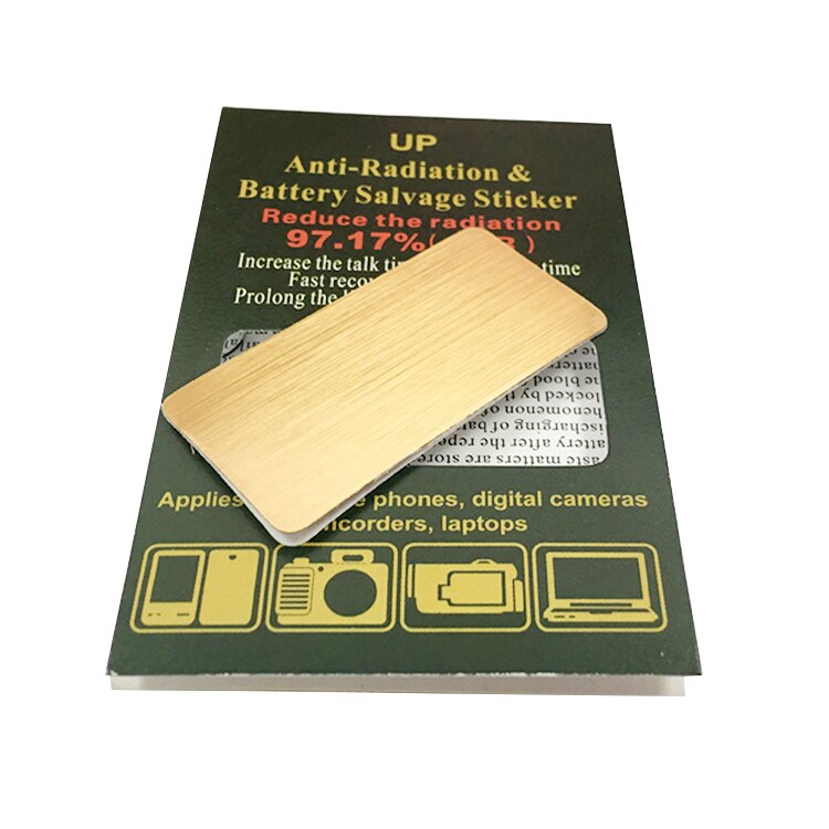 24K Gold Plated Anti Radiation Protector Shield EMF EMR Blocker Cell Phone Sticker: Green
