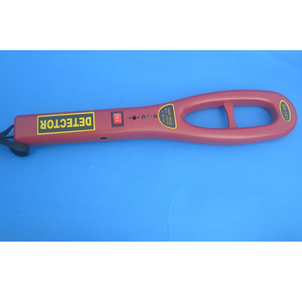 Metal Detectors Handheld Security Bounty Instrument High Sensitivity Scanner Finder: red