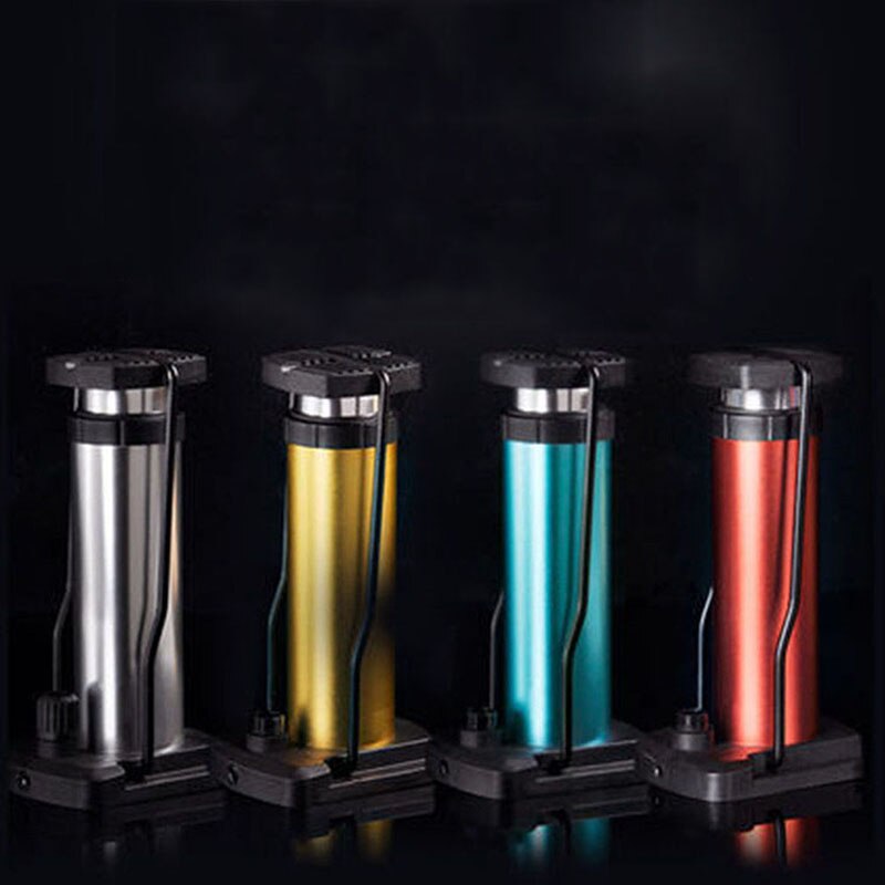 Bike Pump Mini Bike Floor Pump Foot Activated Bicycle Air Pump and Aluminum Alloy Portable Bike Pump Mountain Bike Tire