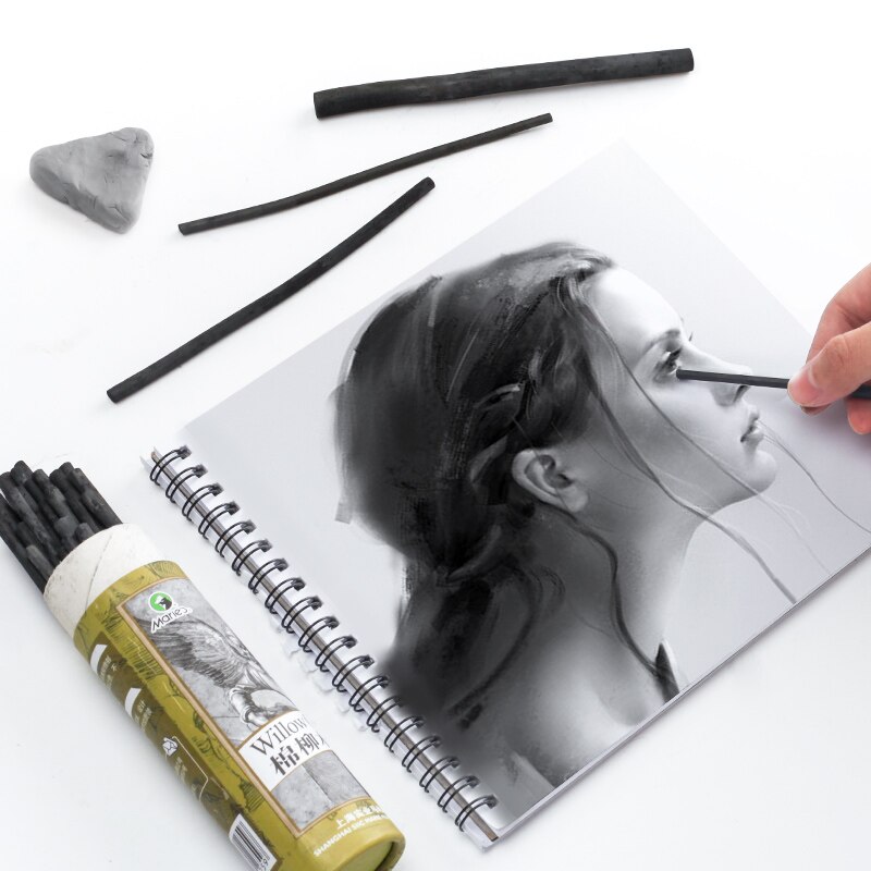 Maries trækul blyant dibujo professionelt sæt de lapices profesionales carboncillos para dibujar træløs lapiz carbon blyant