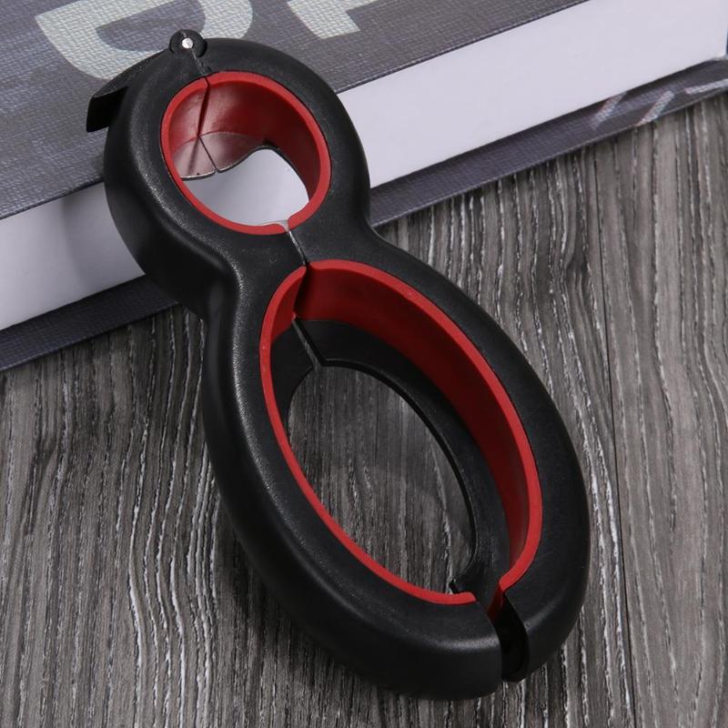 6 in 1 Stainless Steel Multi Function Can Beer Bottle Opener All in One Jar Gripper Can Wine Beer Lid Twist Off Kitchen Tool
