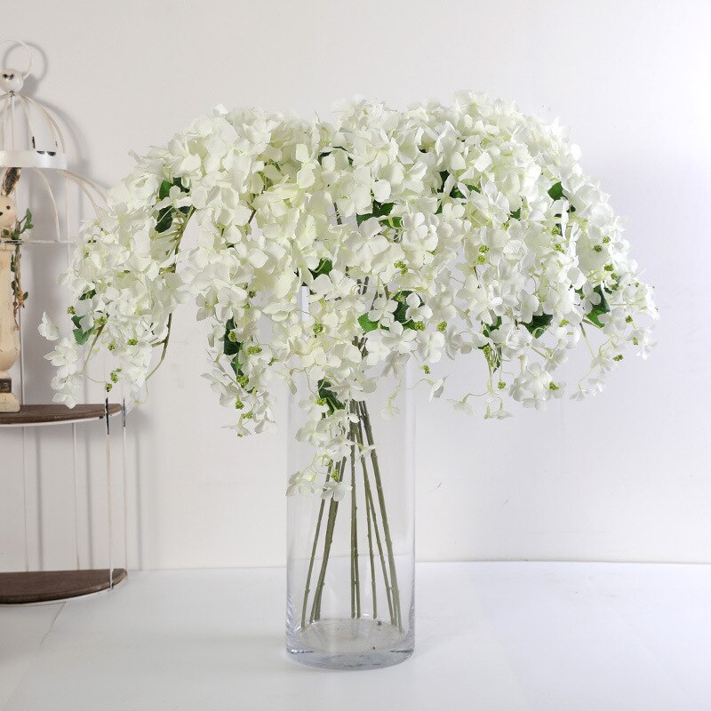 Lan Kwai Fong Stijl Single Stem Wilde Hortensia Imitatie Bloemen Bruiloft Decoratie Kunstmatige Bloem Opknoping Fabrikanten