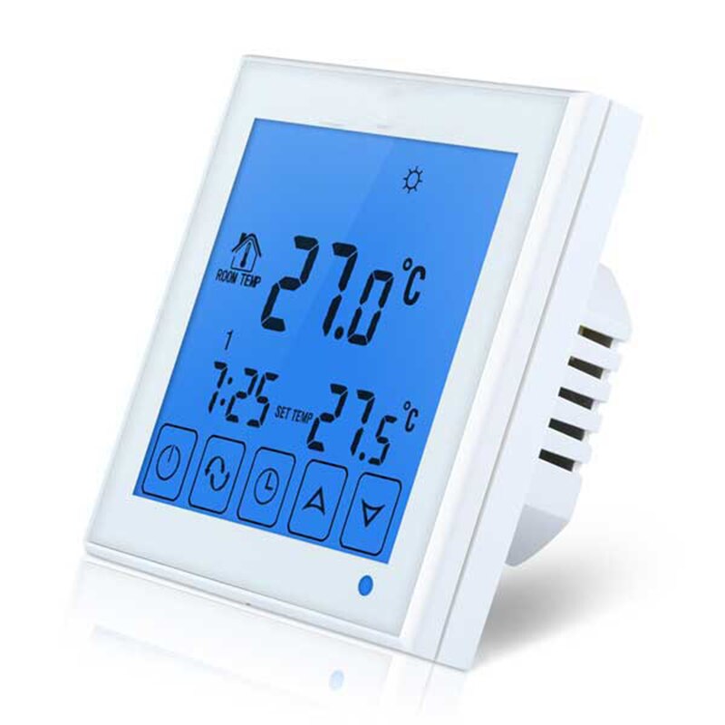 LCD Blue Backlight Touch Screen Room Temperature Controller Digital Electric Thermoregulator Programmable Thermostat