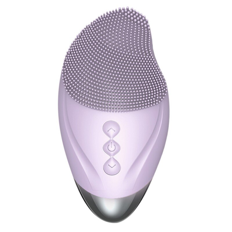 Chauffage visage nettoyage du visage Machine à laver Massage électrique brosse sonique Silicone peau outil visage brosse visage nettoyant: A3
