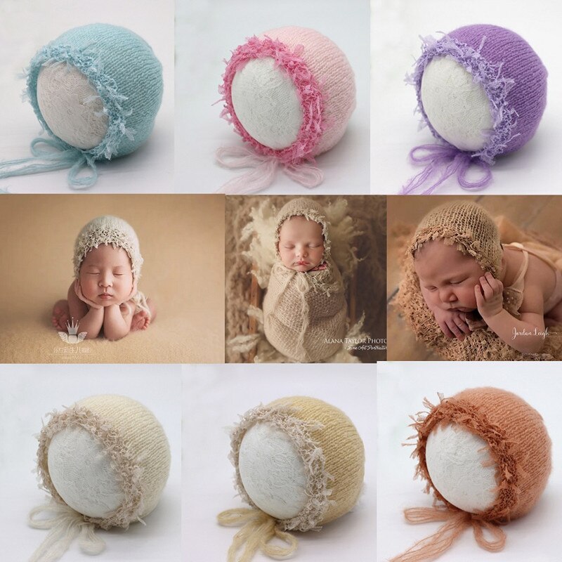 Pasgeboren Fotografie Props Hoed Mohair Pasgeboren Hoed Baby Fotoshoot Props Accessoires