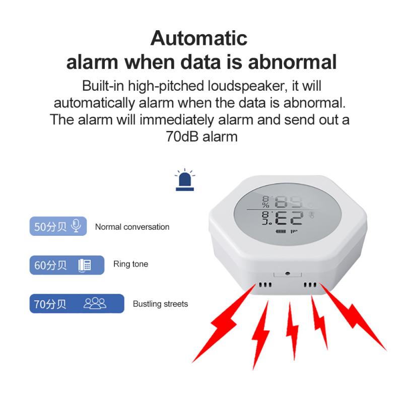 WIFI And ZigBee Temperature And Humidity Sensor With LCD Screen Display Working With TuYa ZigBee Hub/getway Smart Life
