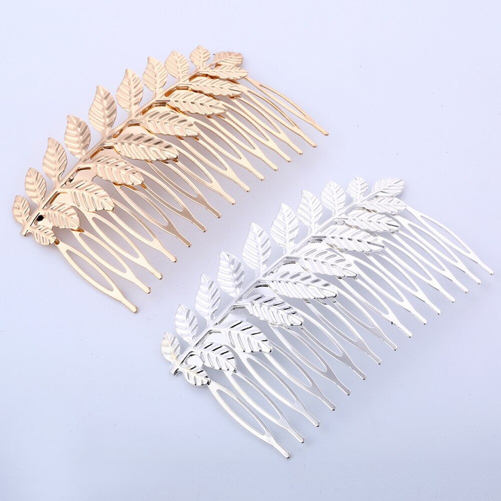 Greco da Sposa Accessori per Capelli da Sposa Copricapo Oro Foglia Argento Della fascia Pettine Dei Capelli Della Forcella Della clip di Gioielli Della corona Copricapo