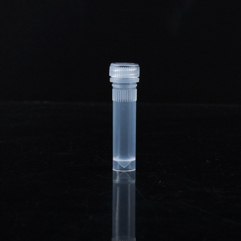 100 Pieces , 1.5ml Cryopreservation Tube Laboratory Freezing Tubes Centrifuge Tube For Lab Analysis With Colorful Screw Cap