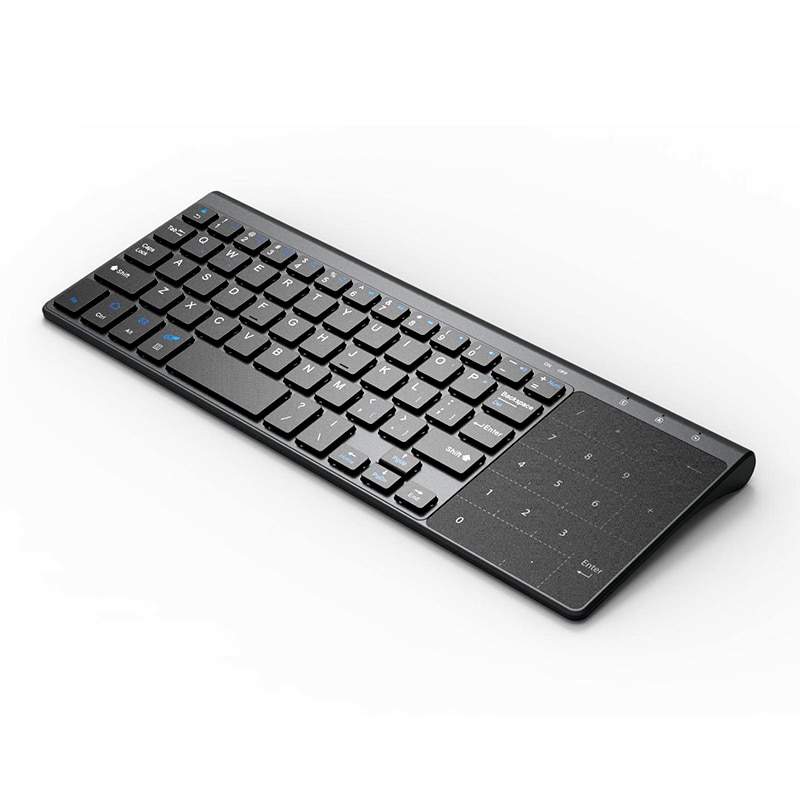 Zilver 2.4 Ghz Wireless Keyboard Mini Multimedia Toetsenbord Voor Notebook Laptop Desktop Pc Tv Kantoorbenodigdheden Computer Randapparatuur