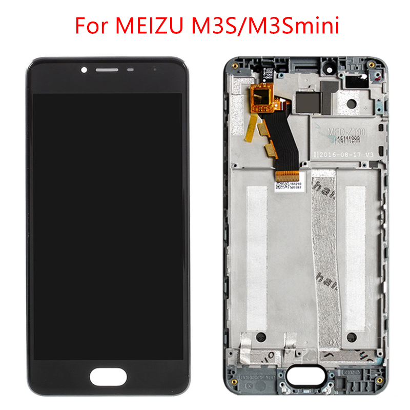 LCD Original de 5,0 pulgadas para pantalla táctil MEIZU M3S M3 con reemplazo de marco para MEIZU M3/M3S mini pantalla digitalizadora