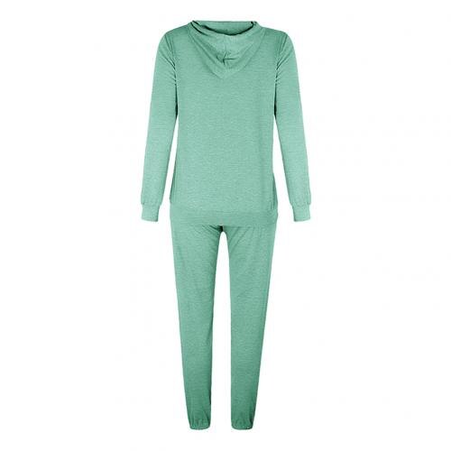 2 Stuks Set Vrouwen Sport Trainingspak Rits Hoodies Sweatshirt Broek Set Jogger Sport Wear Dames Casual Zweet Herfst Streetwear Pak: green / L