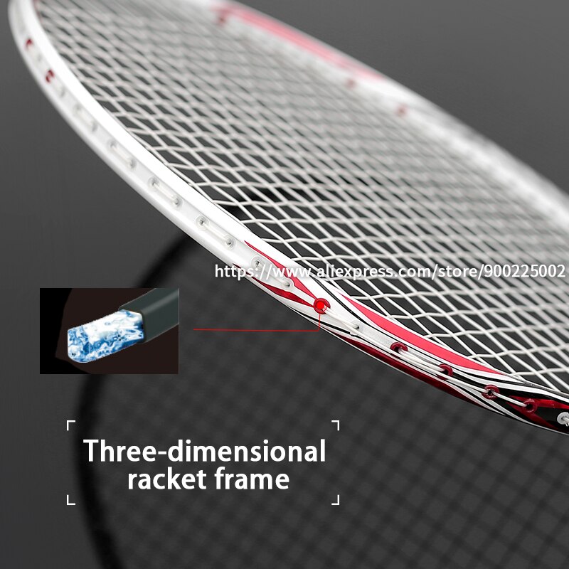 67-69g Ultralight Carbon Fiber Badminton Rackets R... – Grandado
