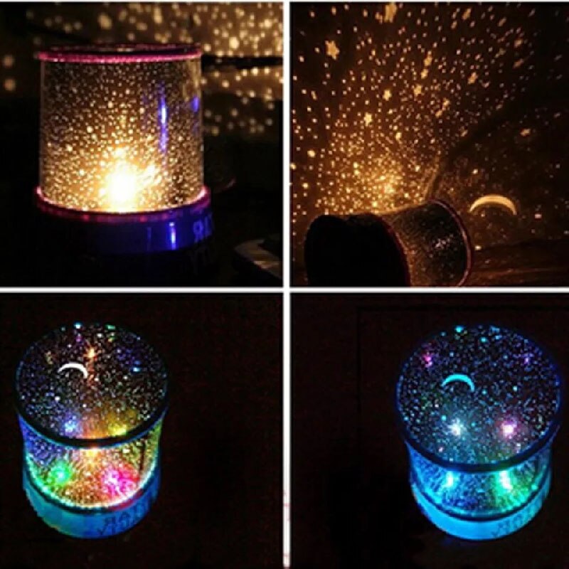 Romantic LED Lamp Nightlight Projection Lamp Home Lights LED Night Light Projector Starry Sky moon Master Children