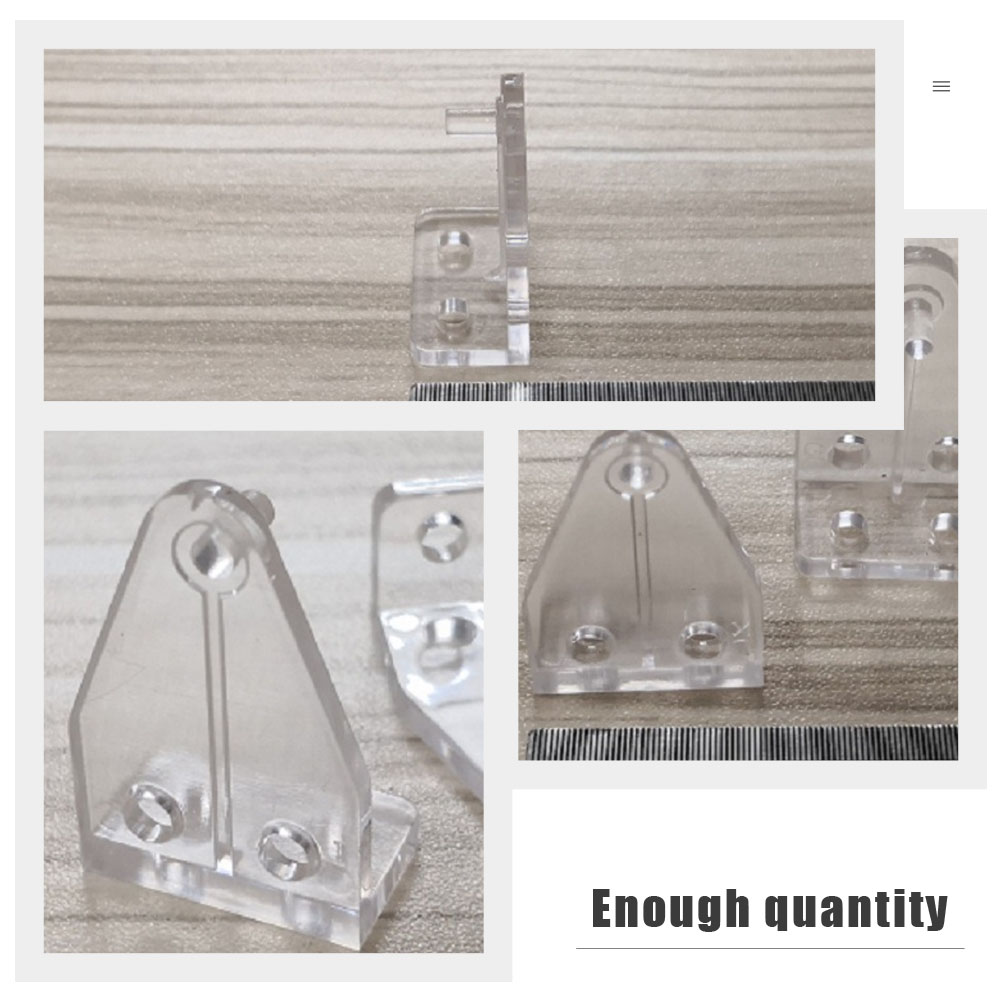40Pcs Venetian Blind Hold Down Brackets Clear Plastic Blinds Hooks Supplies