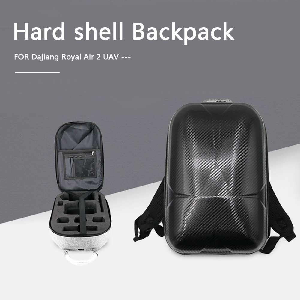 Hard Shell Backpack Lightweight Pack Portable Supplies Waterproof Carrying Backpack for DJI Mavic Air 2 Dual Zipper